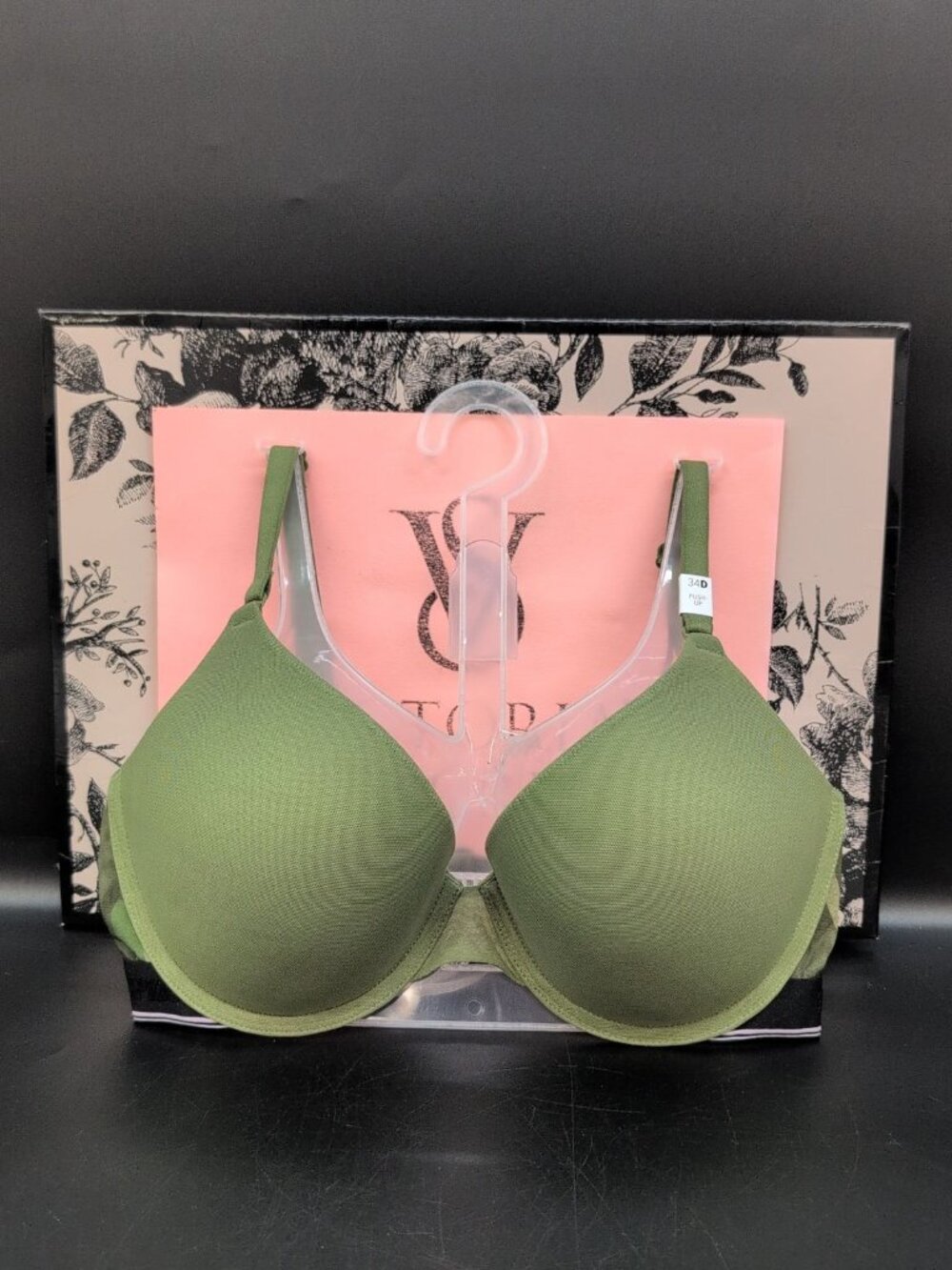 Victoria Secret PINK Wear Everywhere Underwire Push Up Bra 34D Camo Print